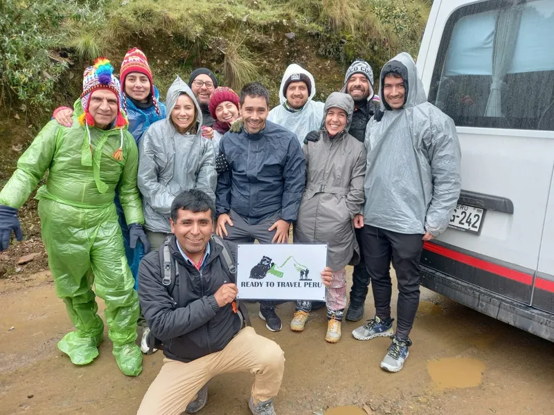 Our team at Humantay Lake